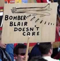 Protests over Iraq at Blair